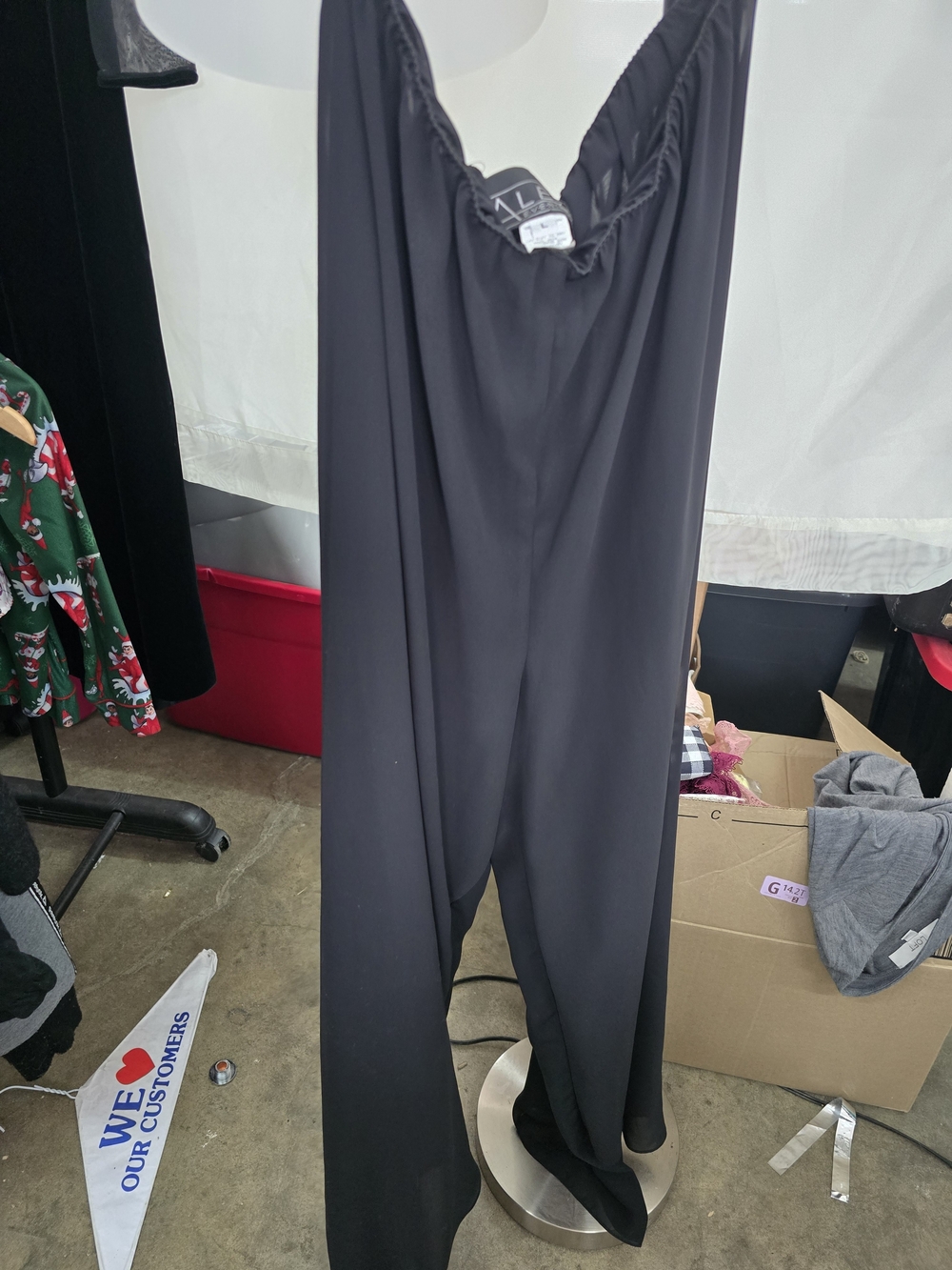 Alex Evenings Black Wide-Leg Pants